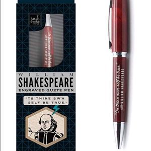 William Shakespeare Literacy Quote Collectible Pen